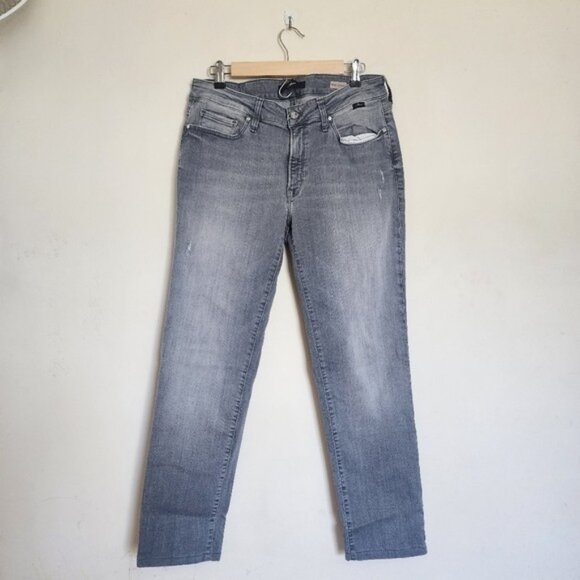 Mavi Mid-rise Emma Slim Boyfriend Jeans in Gray size 31/32 - Picture 1 of 2